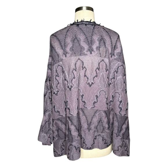 FREE PEOPLE Oversized butterfly Kimono Cardigan Sweater Women's Size Large - Picture 5 of 10